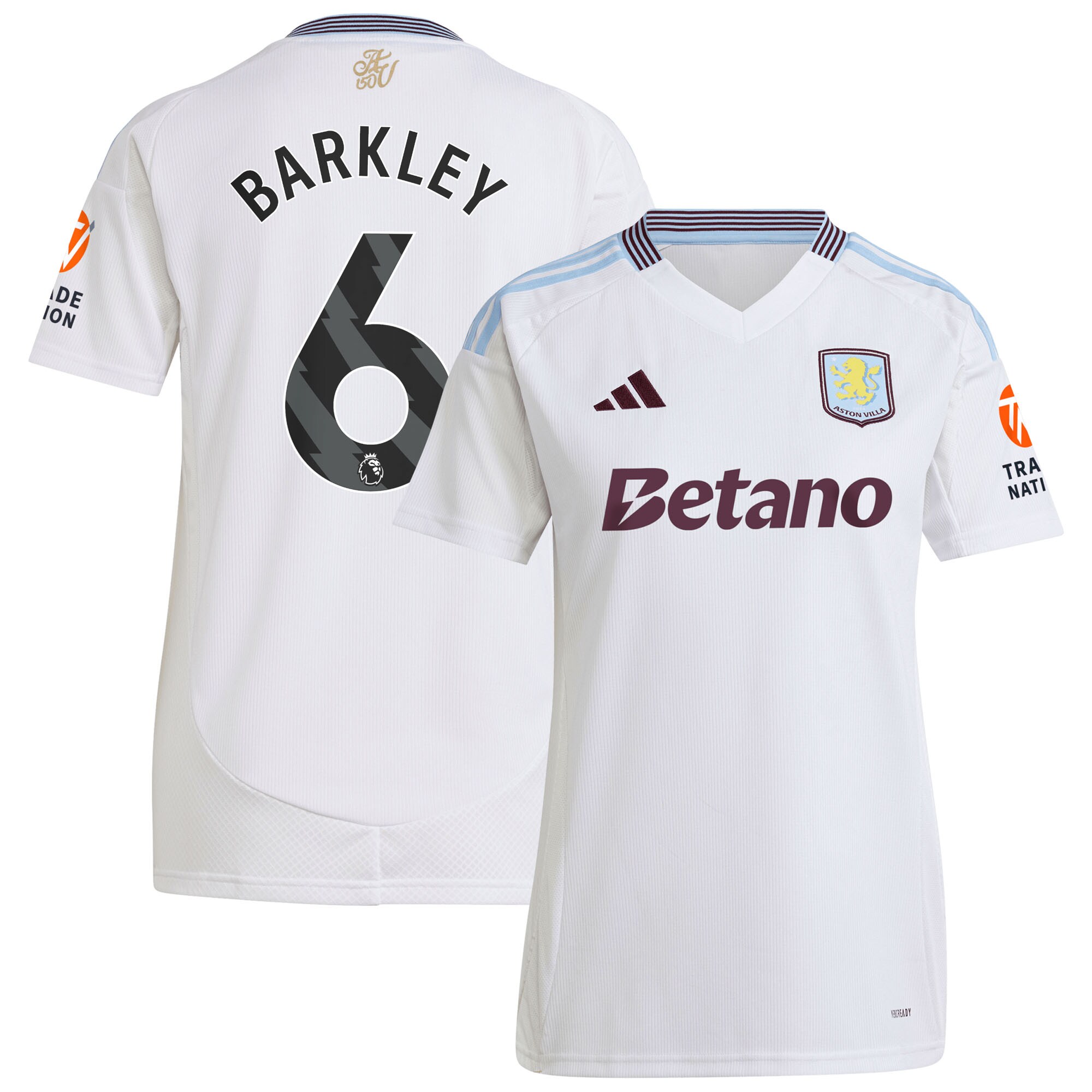 aston villa adidas away shirt 2024-25 – womens with barkley 6 printing Collection - Aston Villa Fan Shop Official Gear
