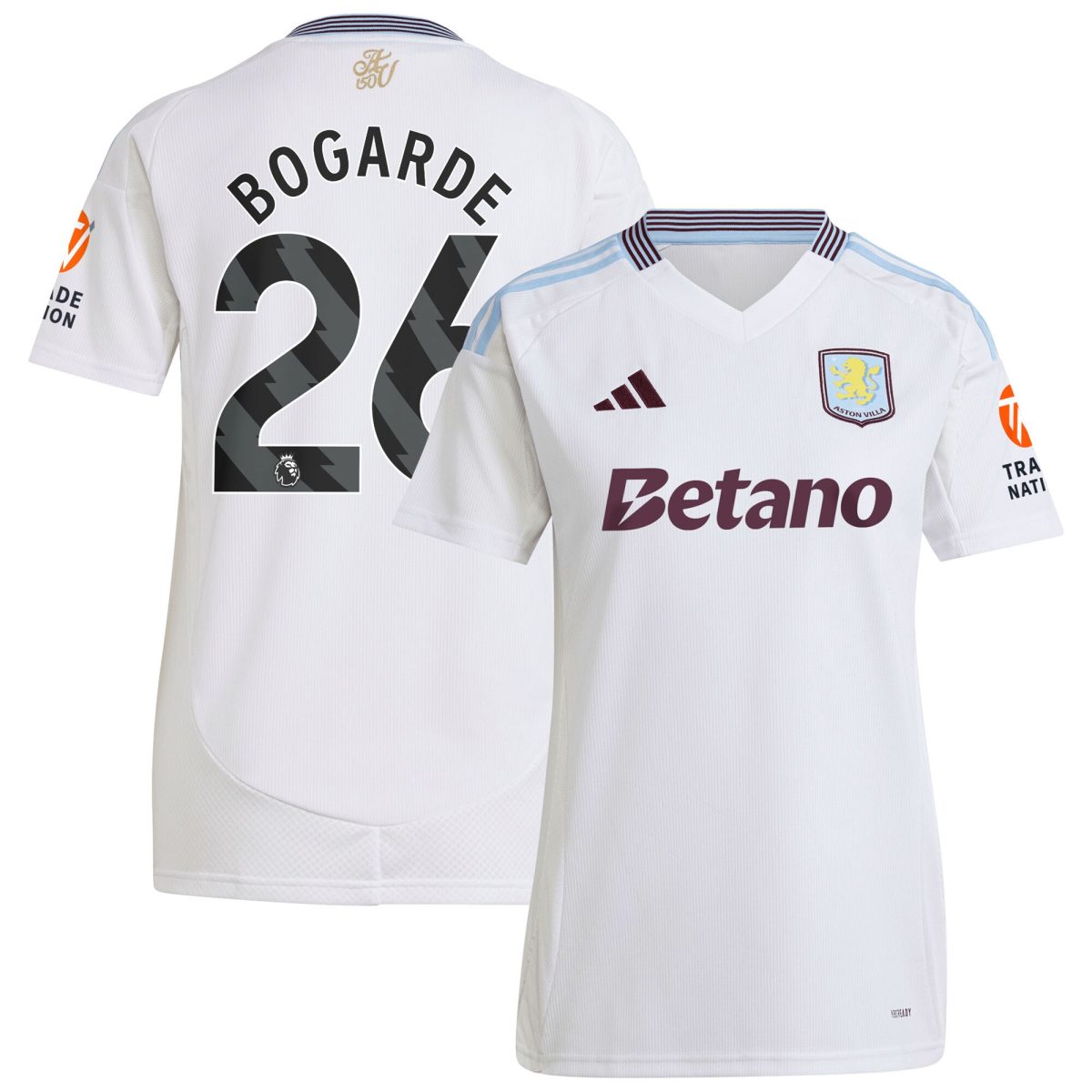 aston villa adidas away shirt 2024-25 – womens with bogarde 26 printing Collection - Aston Villa Fan Shop Official Gear