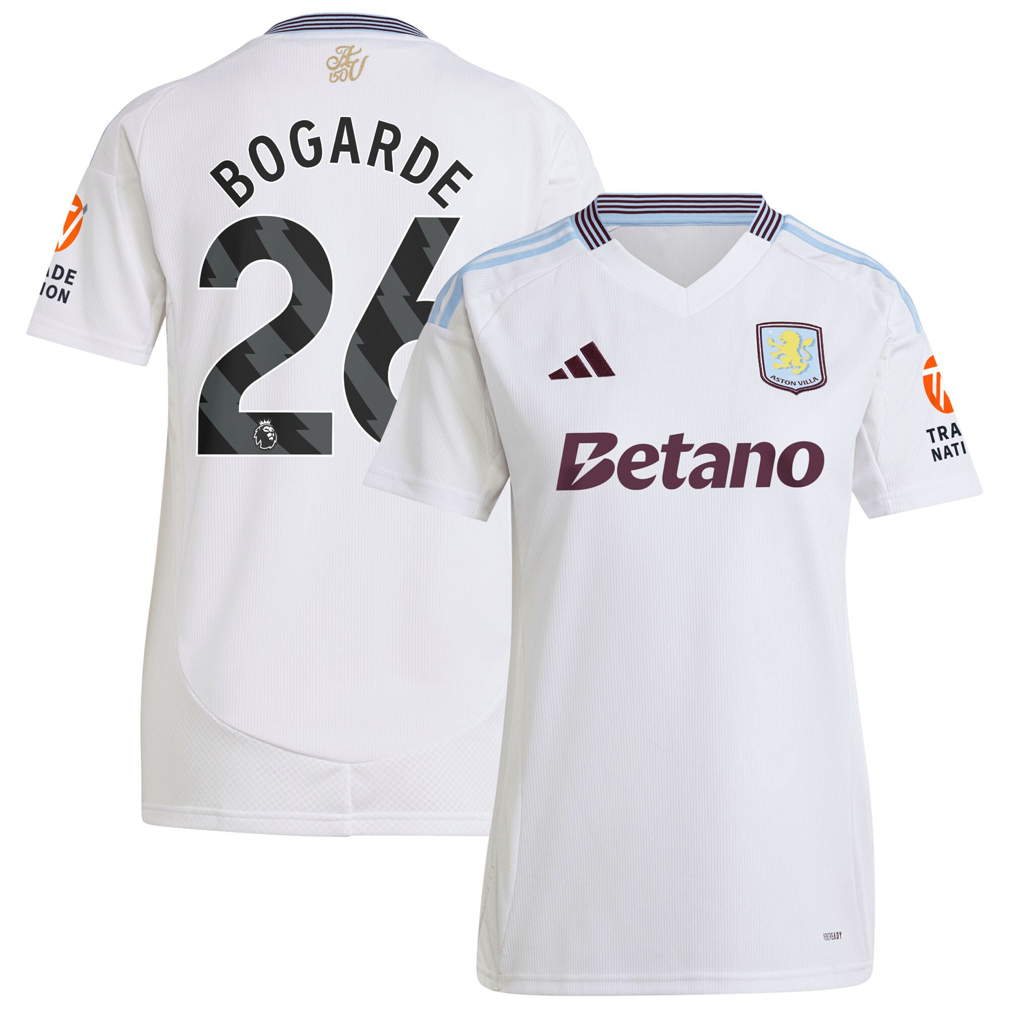 aston villa adidas away shirt 2024-25 – womens with bogarde 26 printing Collection - Aston Villa Fan Shop Official Gear