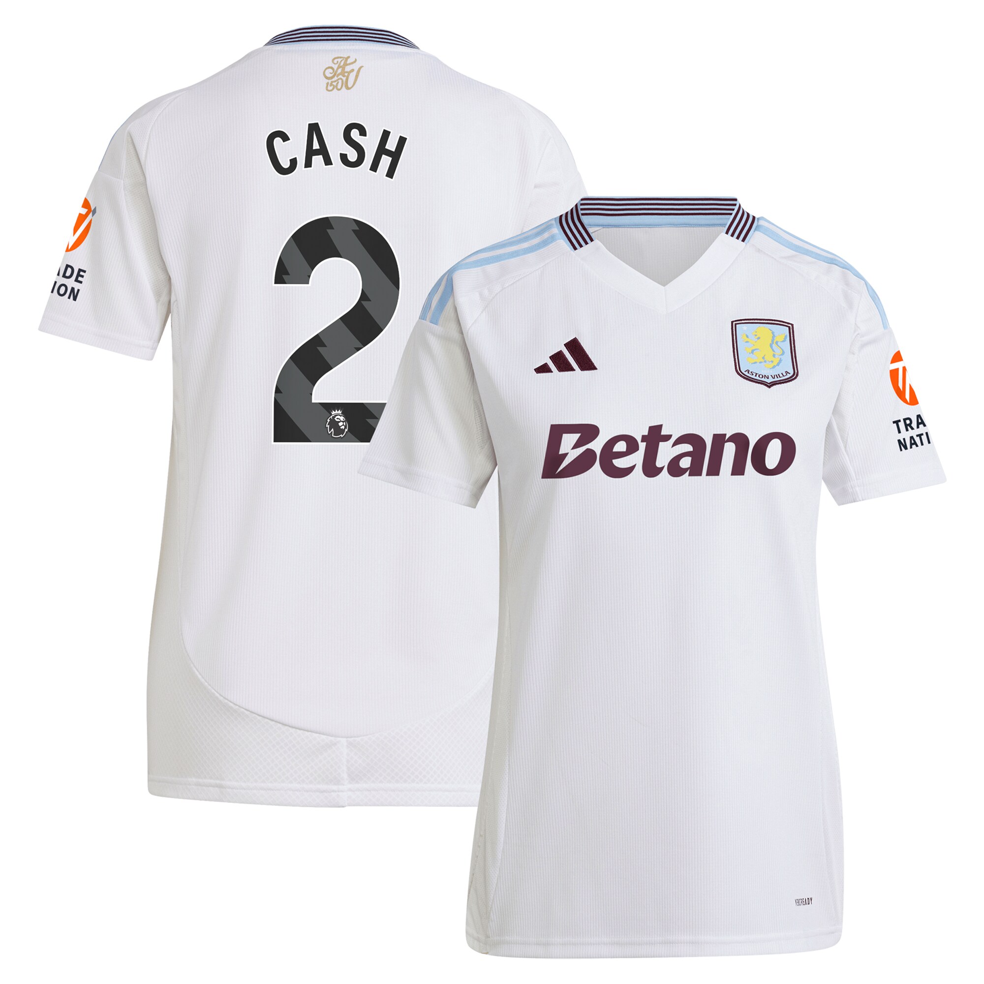aston villa adidas away shirt 2024-25 – womens with cash 2 printing Collection - Aston Villa Fan Shop Official Gear