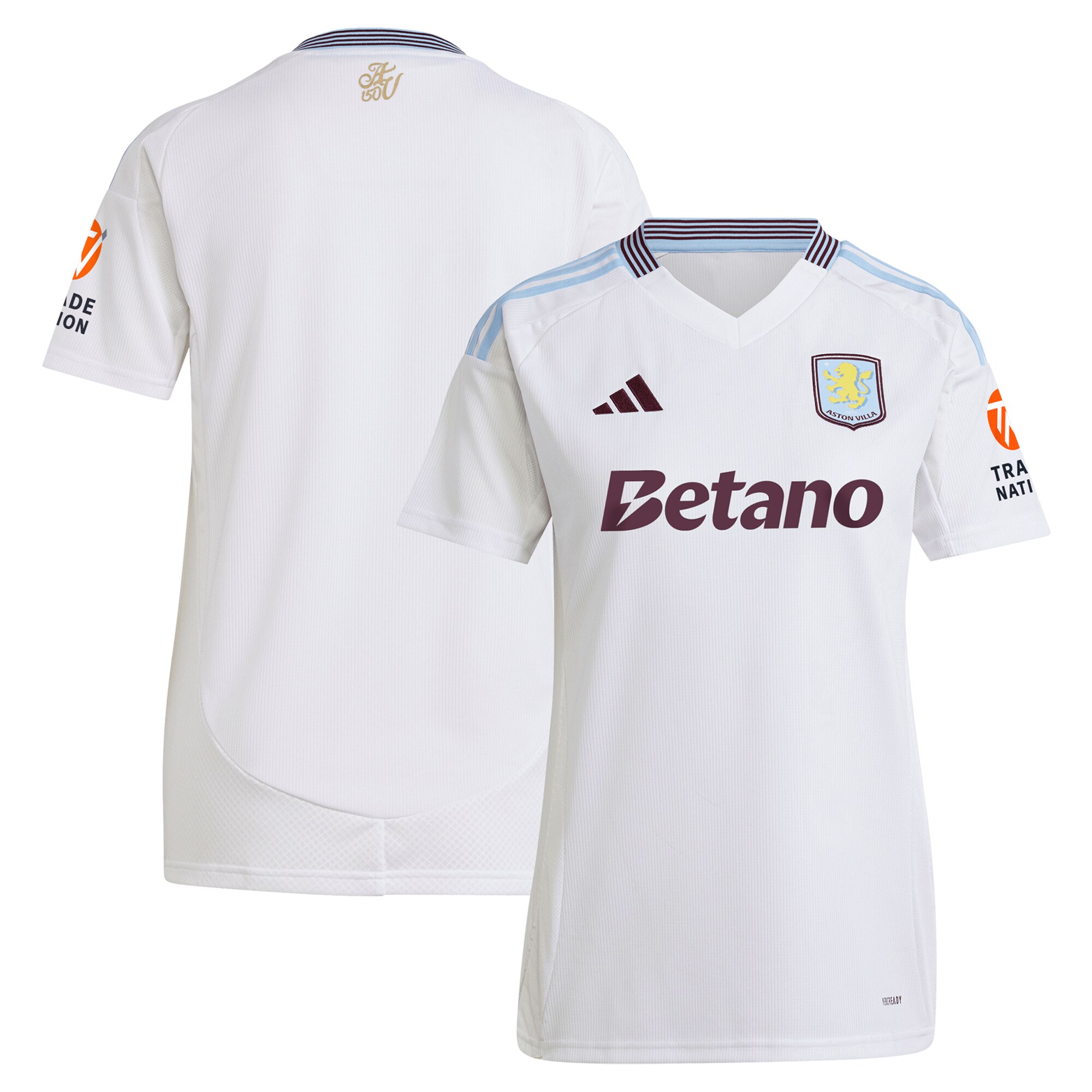 aston villa adidas away shirt 2024-25 – womens with custom printing Collection - Aston Villa Fan Shop Official Gear
