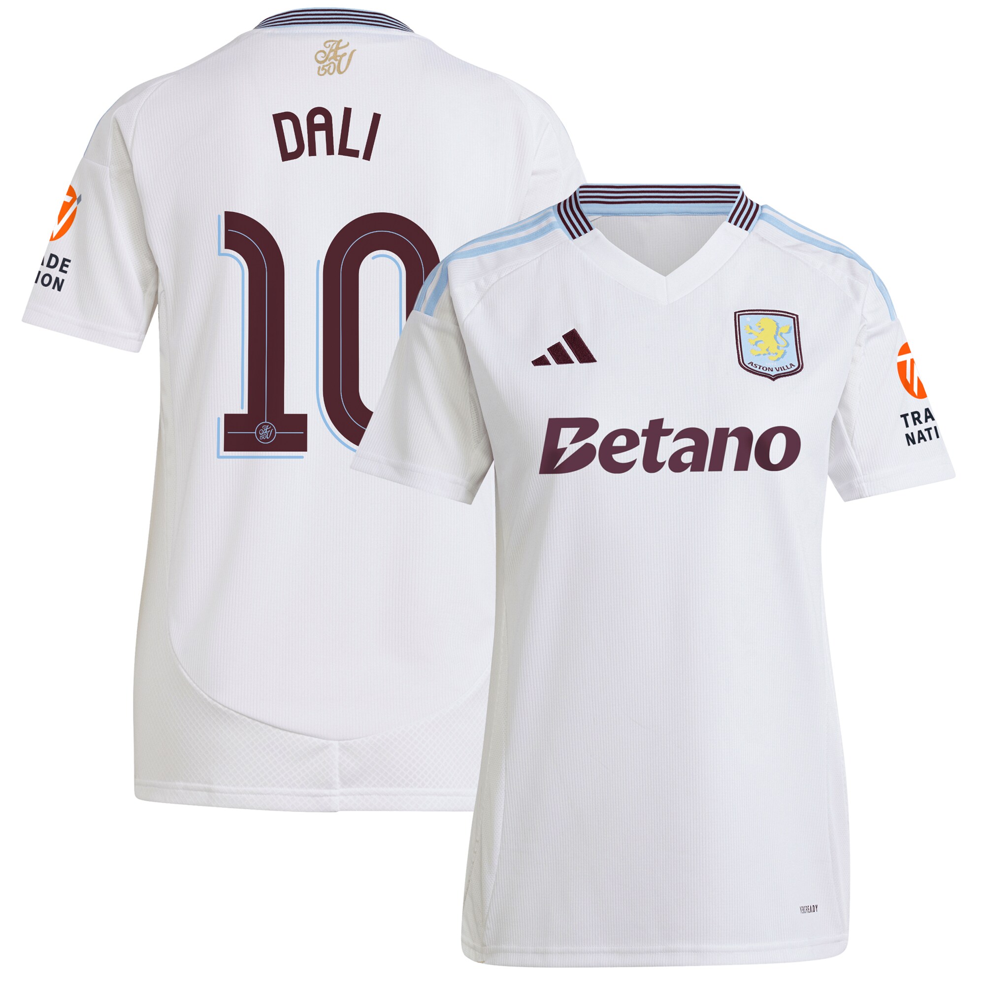 aston villa adidas away shirt 2024-25 – womens with dali 10 cup printing Collection - Aston Villa Fan Shop Official Gear