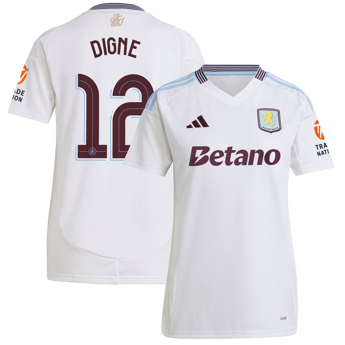 aston villa adidas away shirt 2024-25 – womens with digne 12 cup printing Collection - Aston Villa Fan Shop Official Gear