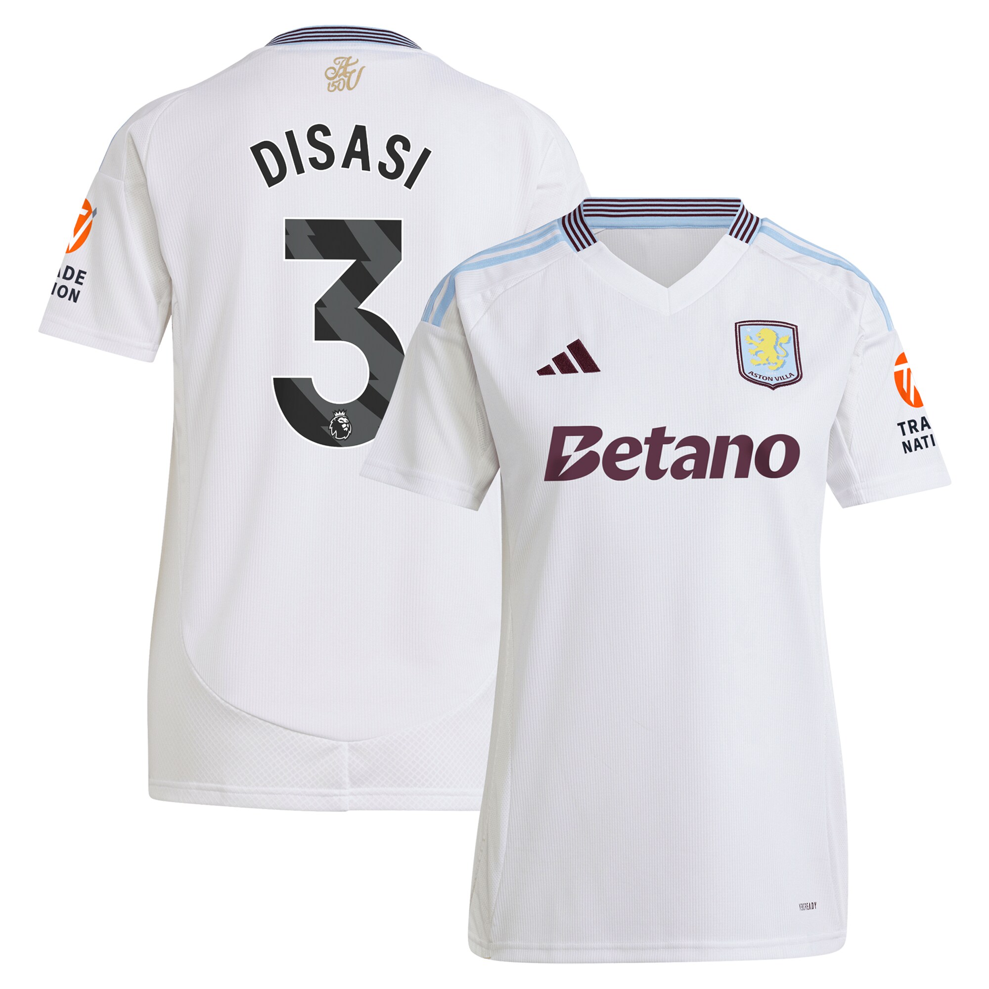 aston villa adidas away shirt 2024-25 – womens with disasi 3 printing Collection - Aston Villa Fan Shop Official Gear