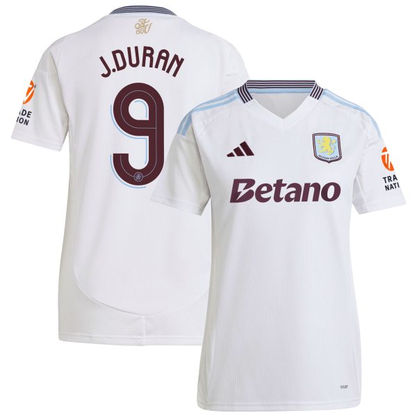 aston villa adidas away shirt 2024-25 – womens with duran 9 cup printing Collection - Aston Villa Fan Shop Official Gear