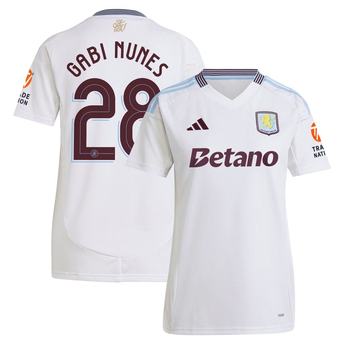 aston villa adidas away shirt 2024-25 – womens with gabi nunes 28 cup printing Collection - Aston Villa Fan Shop Official Gear