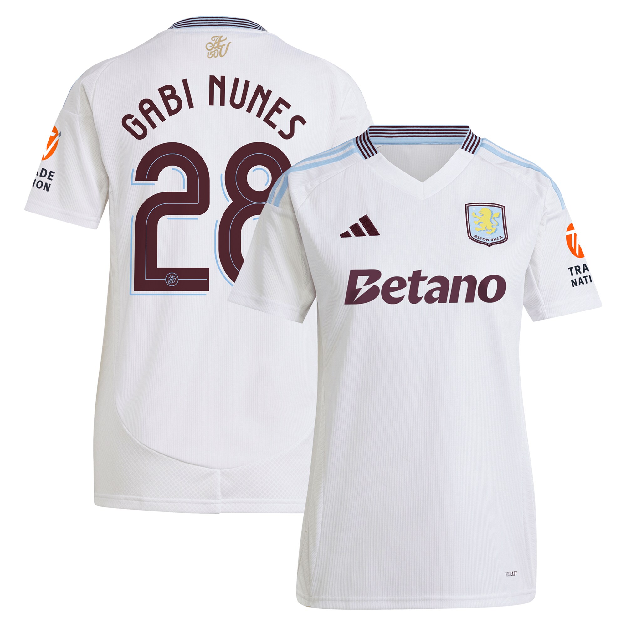aston villa adidas away shirt 2024-25 – womens with gabi nunes 28 cup printing Collection - Aston Villa Fan Shop Official Gear