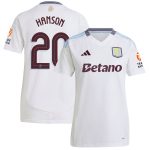 aston villa adidas away shirt 2024-25 – womens with hanson 20 cup printing Collection - Aston Villa Fan Shop Official Gear