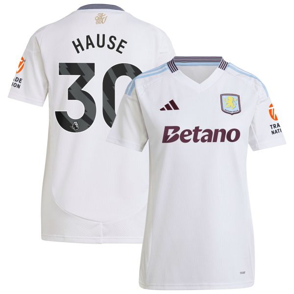 aston villa adidas away shirt 2024-25 – womens with hause 30 printing Collection - Aston Villa Fan Shop Official Gear