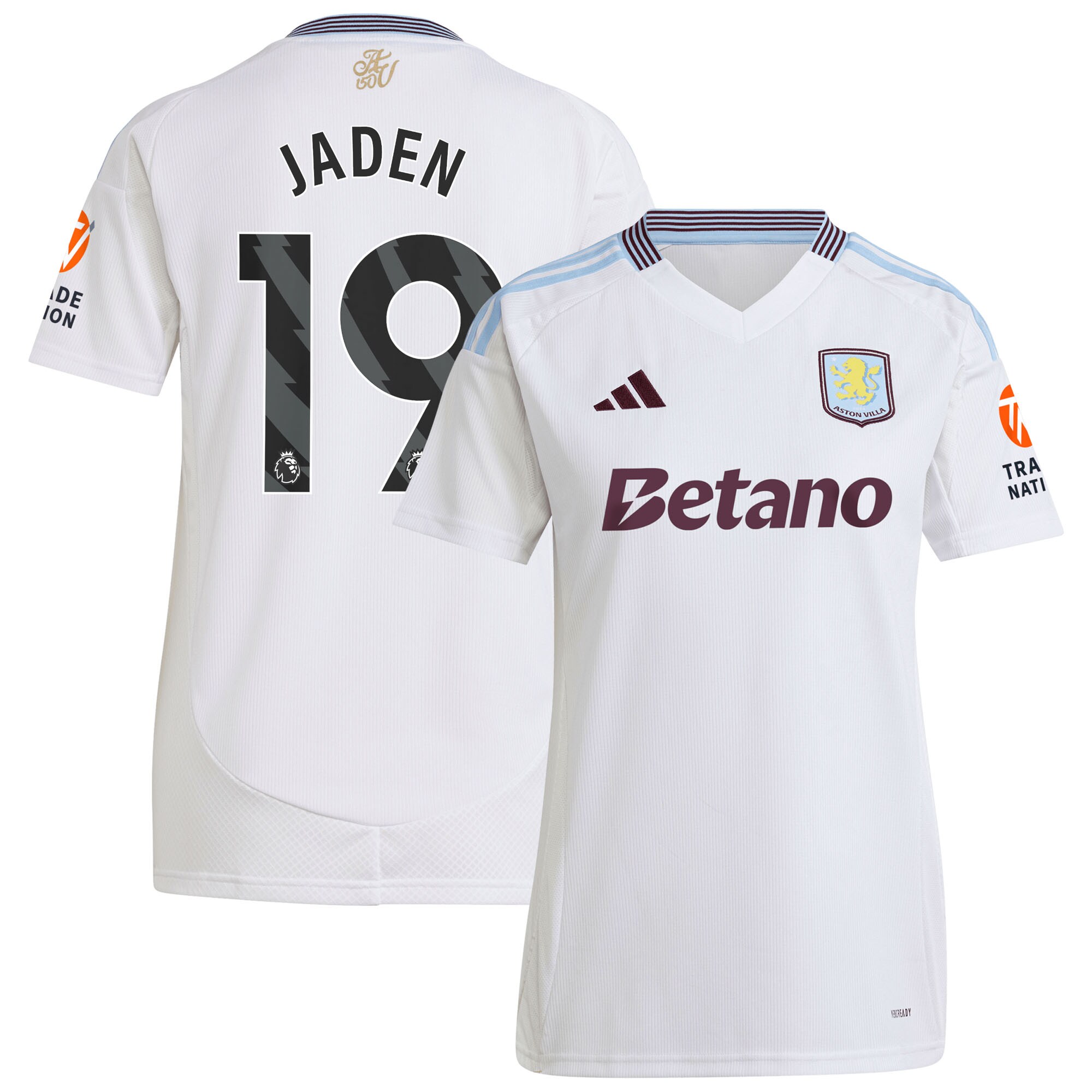 aston villa adidas away shirt 2024-25 – womens with jaden 19 printing Collection - Aston Villa Fan Shop Official Gear