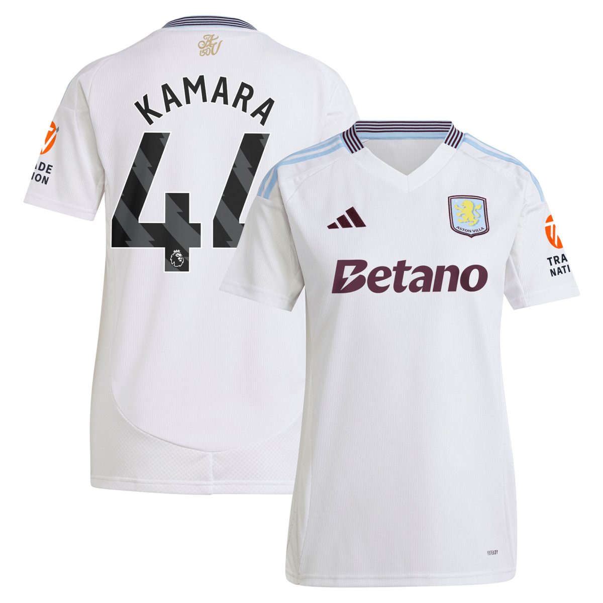 aston villa adidas away shirt 2024-25 – womens with kamara 44 printing Collection - Aston Villa Fan Shop Official Gear