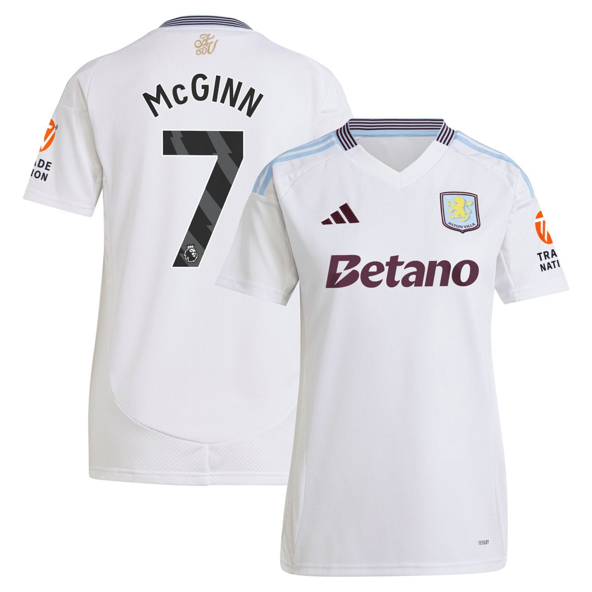 aston villa adidas away shirt 2024-25 – womens with mcginn 7 printing Collection - Aston Villa Fan Shop Official Gear