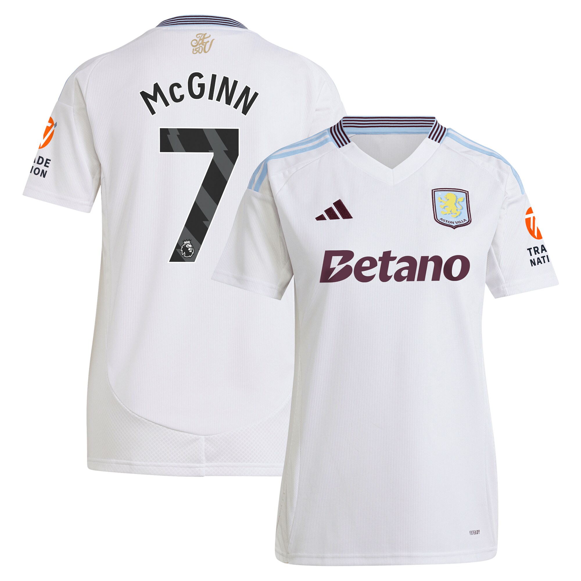 aston villa adidas away shirt 2024-25 – womens with mcginn 7 printing Collection - Aston Villa Fan Shop Official Gear