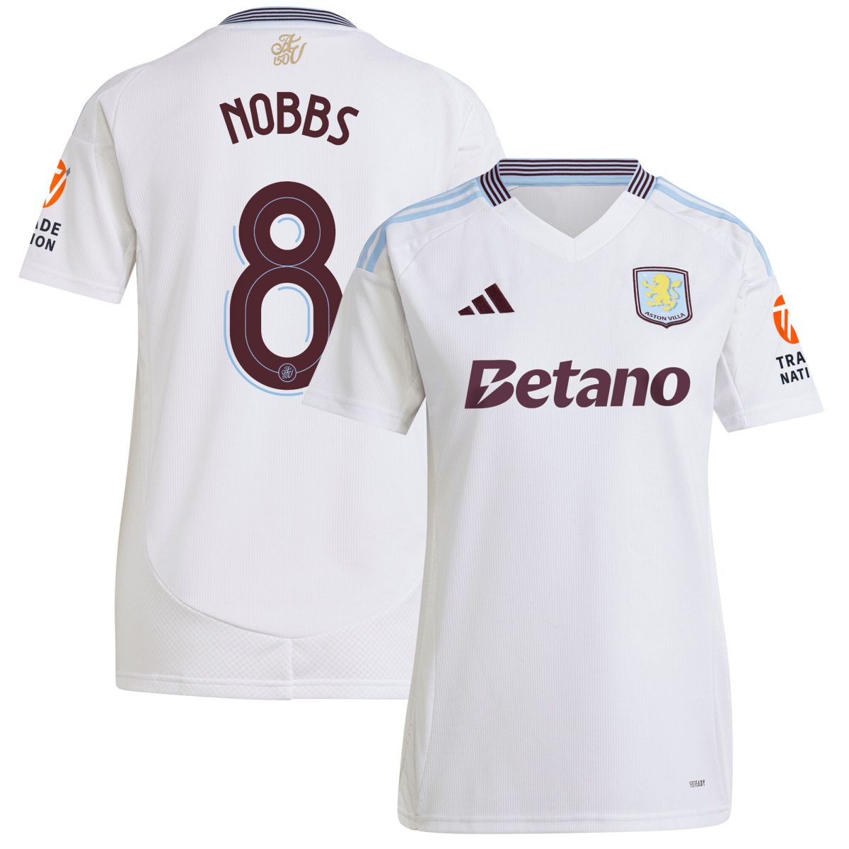 aston villa adidas away shirt 2024-25 – womens with nobbs 8 cup printing Collection - Aston Villa Fan Shop Official Gear