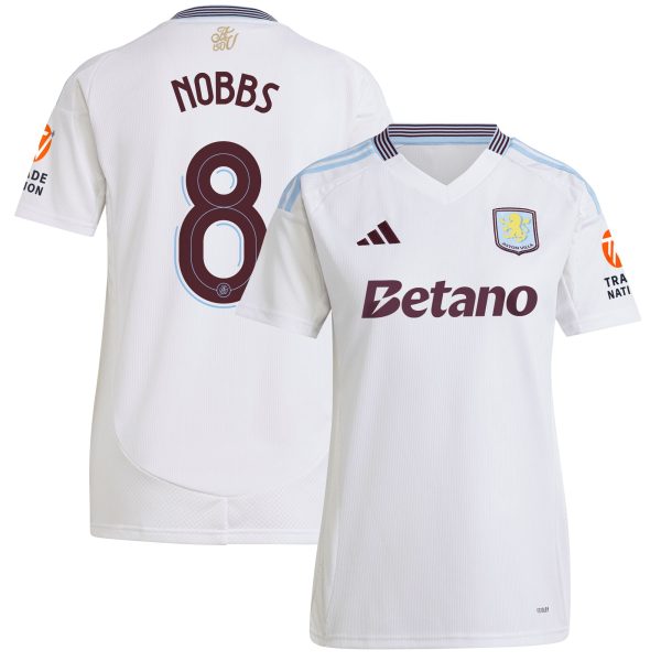 aston villa adidas away shirt 2024-25 – womens with nobbs 8 cup printing Collection - Aston Villa Fan Shop Official Gear