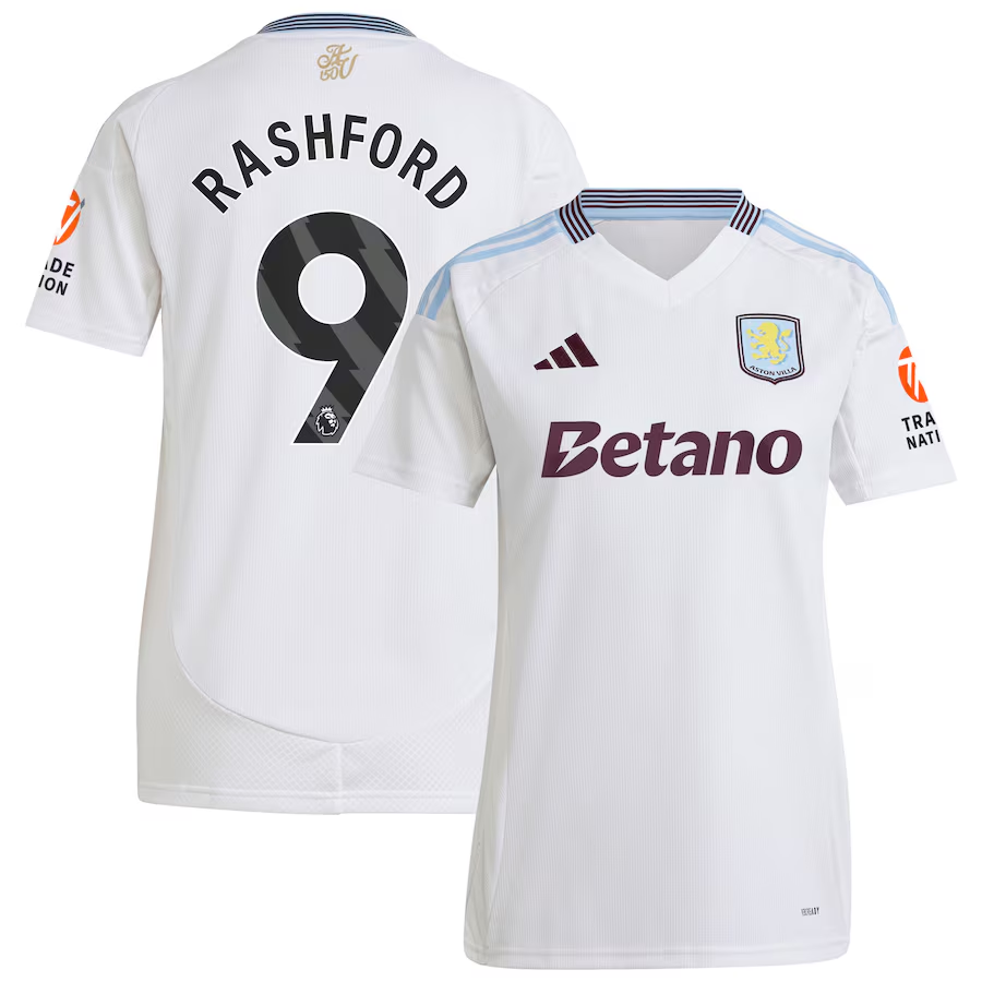 aston villa adidas away shirt 2024-25 – womens with rashford 9 printing Collection - Aston Villa Fan Shop Official Gear
