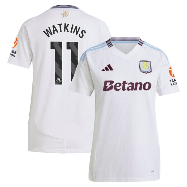 aston villa adidas away shirt 2024-25 – womens with watkins 11 printing Collection - Aston Villa Fan Shop Official Gear