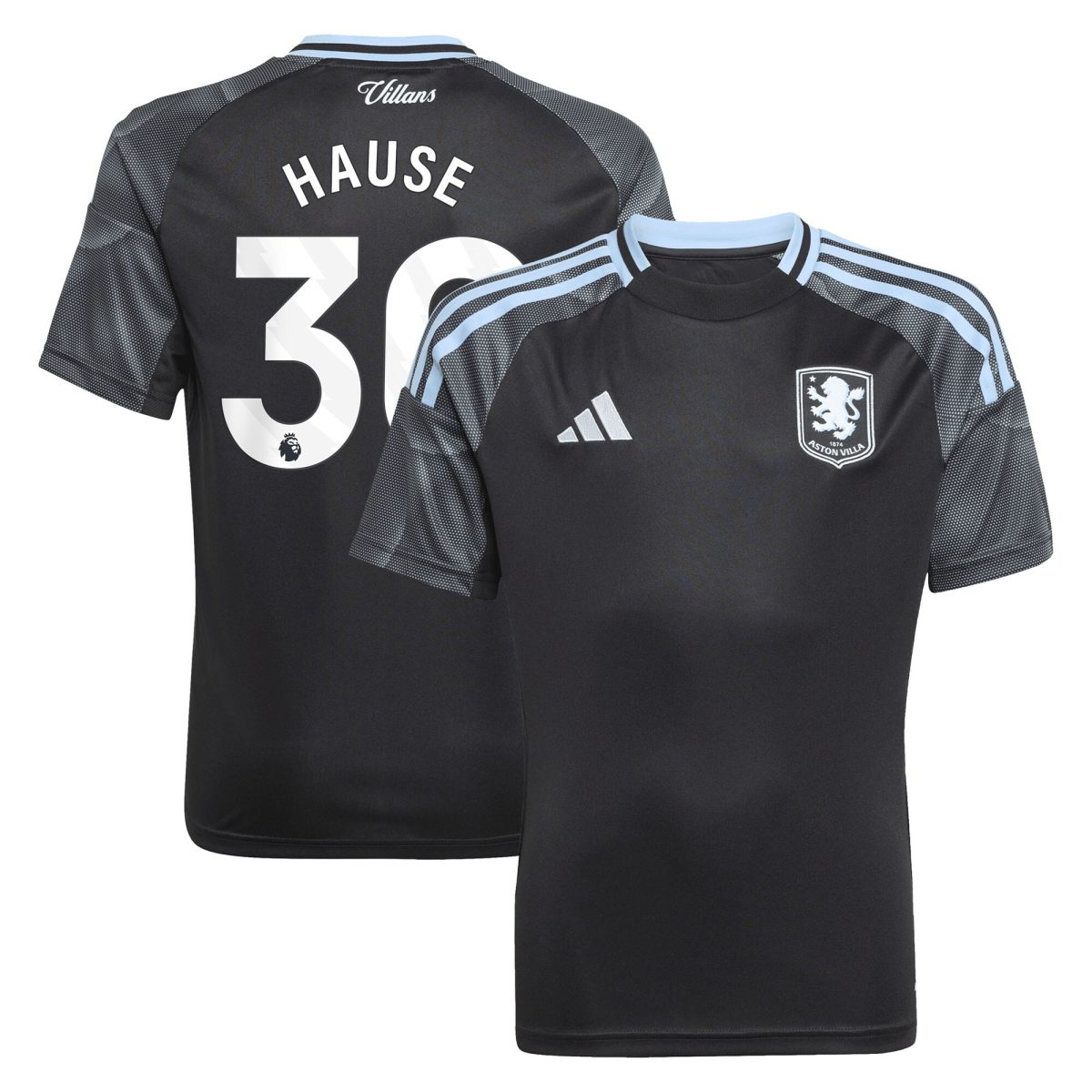 aston villa adidas away shirt 2025-26 – kids with hause 30 printing Collection - Aston Villa Fan Shop Official Gear