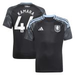 aston villa adidas away shirt 2025-26 – kids with kamara 44 printing Collection - Aston Villa Fan Shop Official Gear