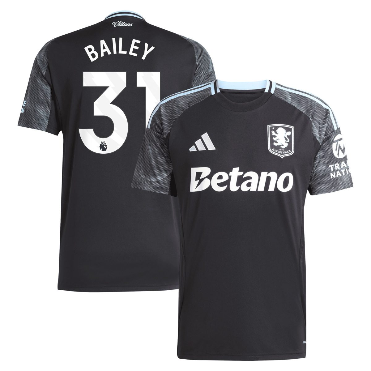 aston villa adidas away shirt 2025-26 with bailey 31 printing Collection – Aston Villa Fan Shop Official Gear Collection - Aston Villa Fan Shop Official Gear