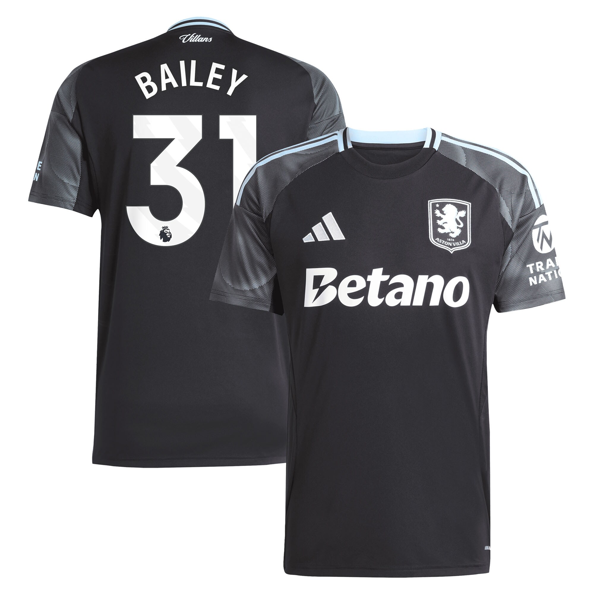 aston villa adidas away shirt 2025-26 with bailey 31 printing Collection – Aston Villa Fan Shop Official Gear Collection - Aston Villa Fan Shop Official Gear