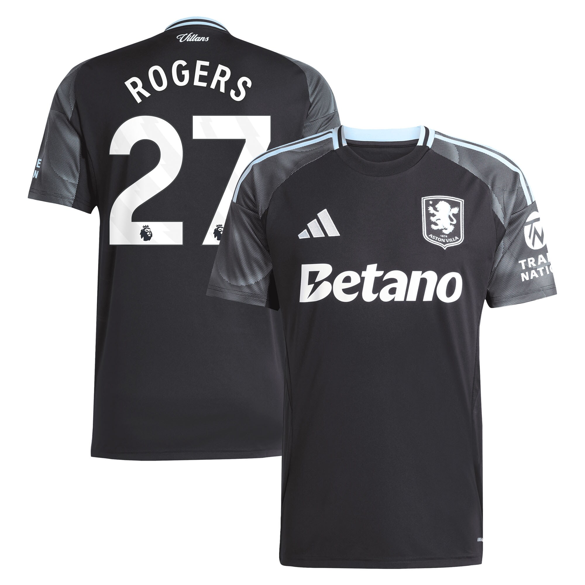 aston villa adidas away shirt 2025-26 with rogers 27 printing Collection – Aston Villa Fan Shop Official Gear Collection - Aston Villa Fan Shop Official Gear