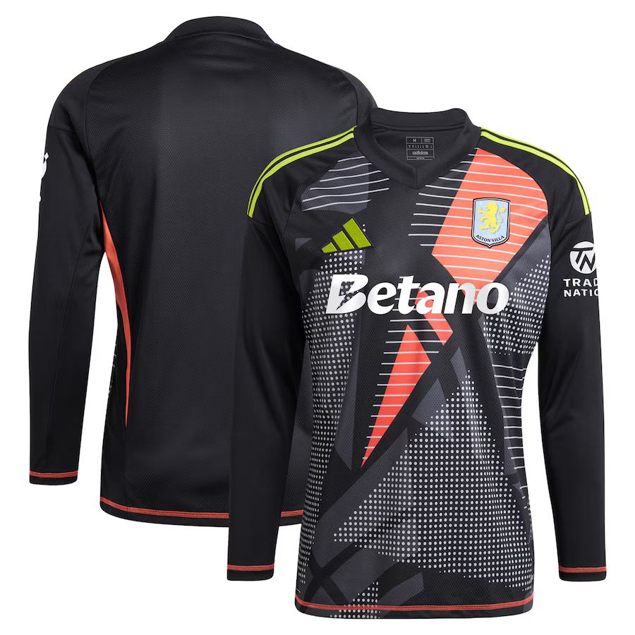 aston villa adidas goalkeeper shirt 2024-25 – long sleeve – 201964001 with custom printing Collection - Aston Villa Fan Shop Official Gear