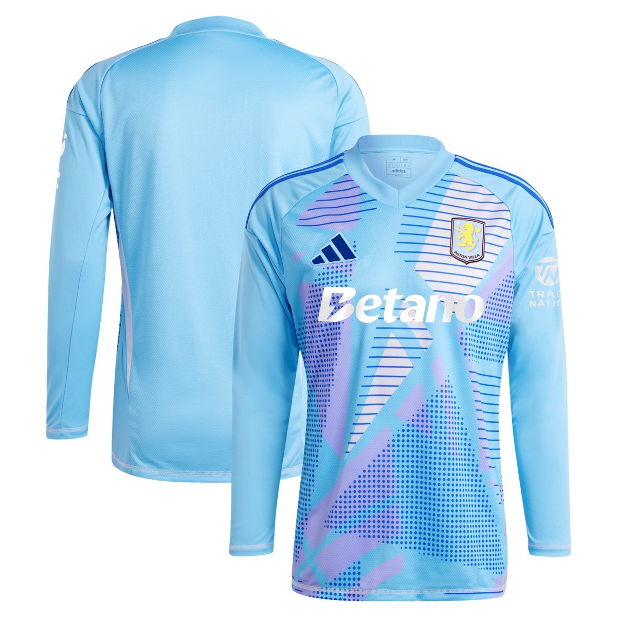 aston villa adidas goalkeeper shirt 2024-25 – long sleeve – 201964005 with custom printing Collection - Aston Villa Fan Shop Official Gear