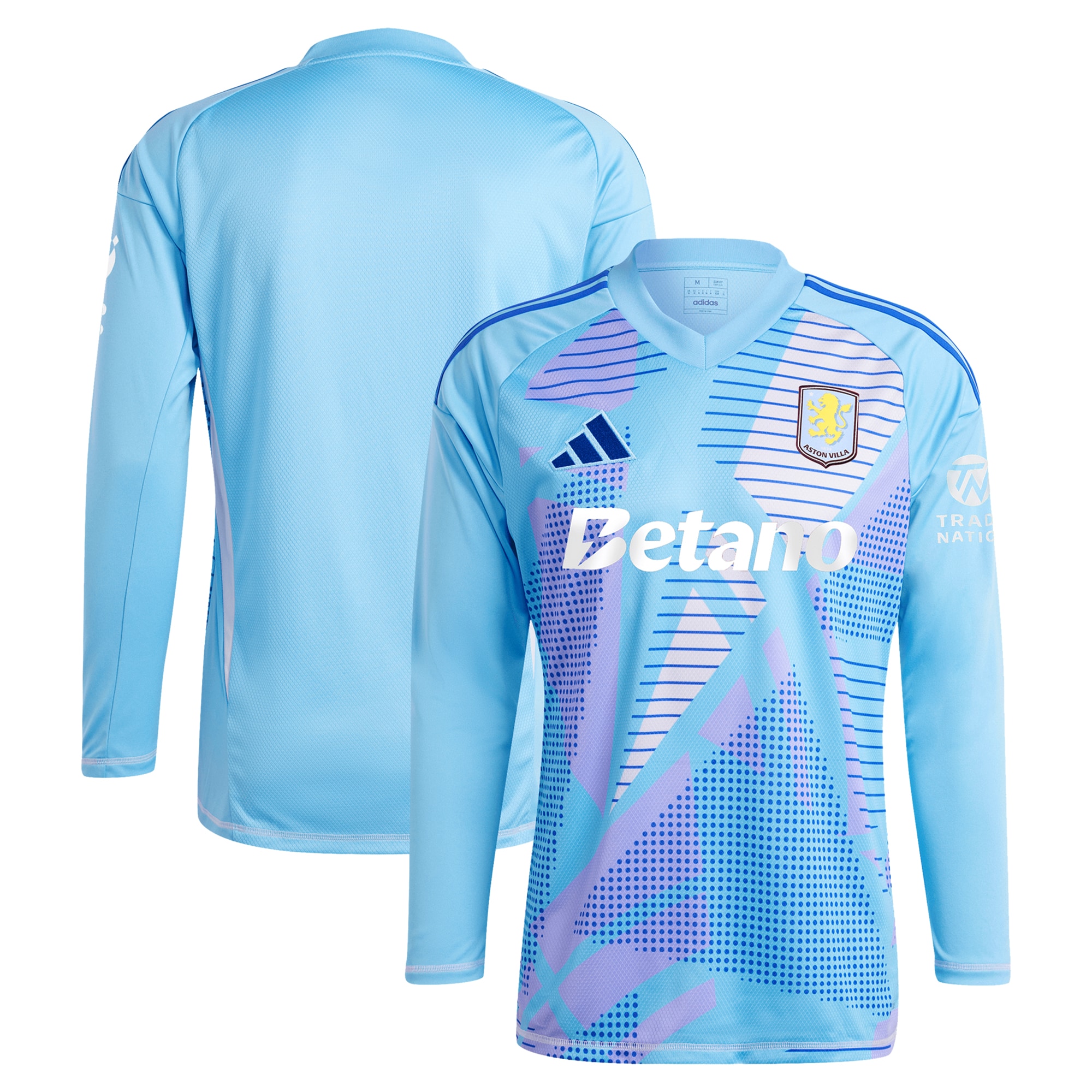 aston villa adidas goalkeeper shirt 2024-25 – long sleeve – 201964005 with custom printing Collection - Aston Villa Fan Shop Official Gear