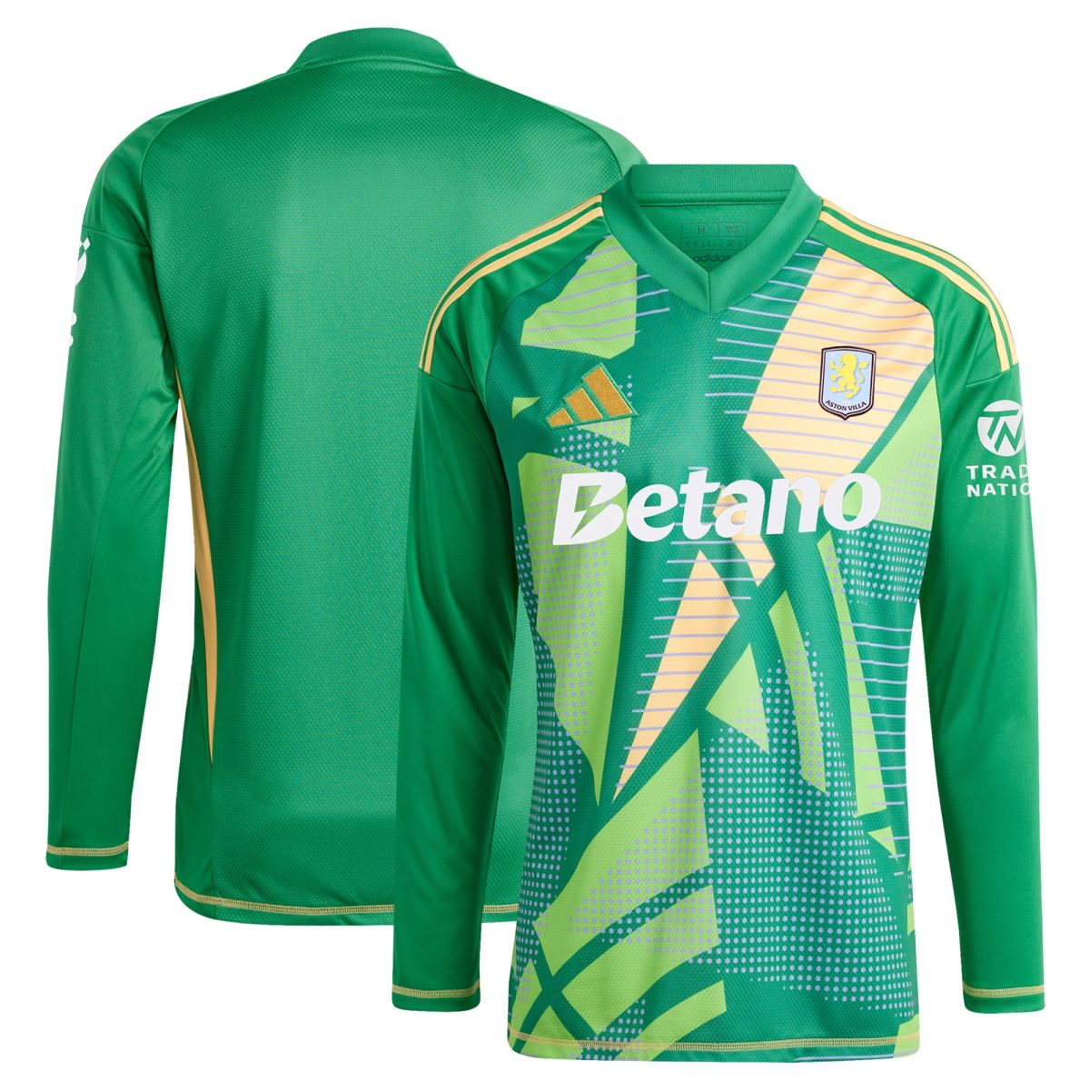 aston villa adidas goalkeeper shirt 2024-25 – long sleeve – 201964009 with custom printing Collection - Aston Villa Fan Shop Official Gear