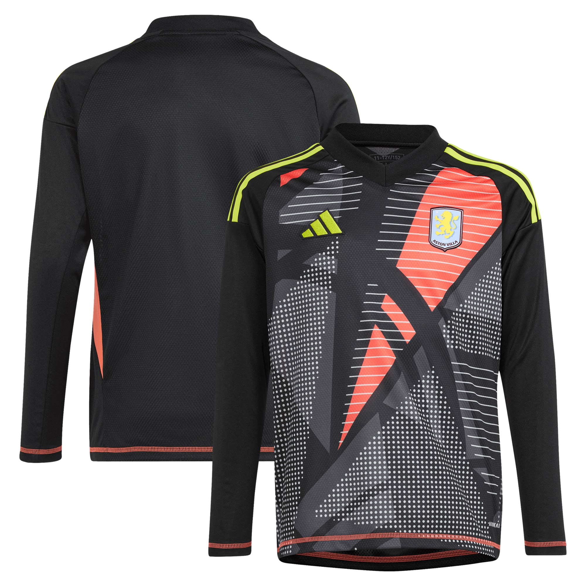 aston villa adidas goalkeeper shirt 2024-25 – long sleeve – kids – 201964003 with custom printing Collection - Aston Villa Fan Shop Official Gear