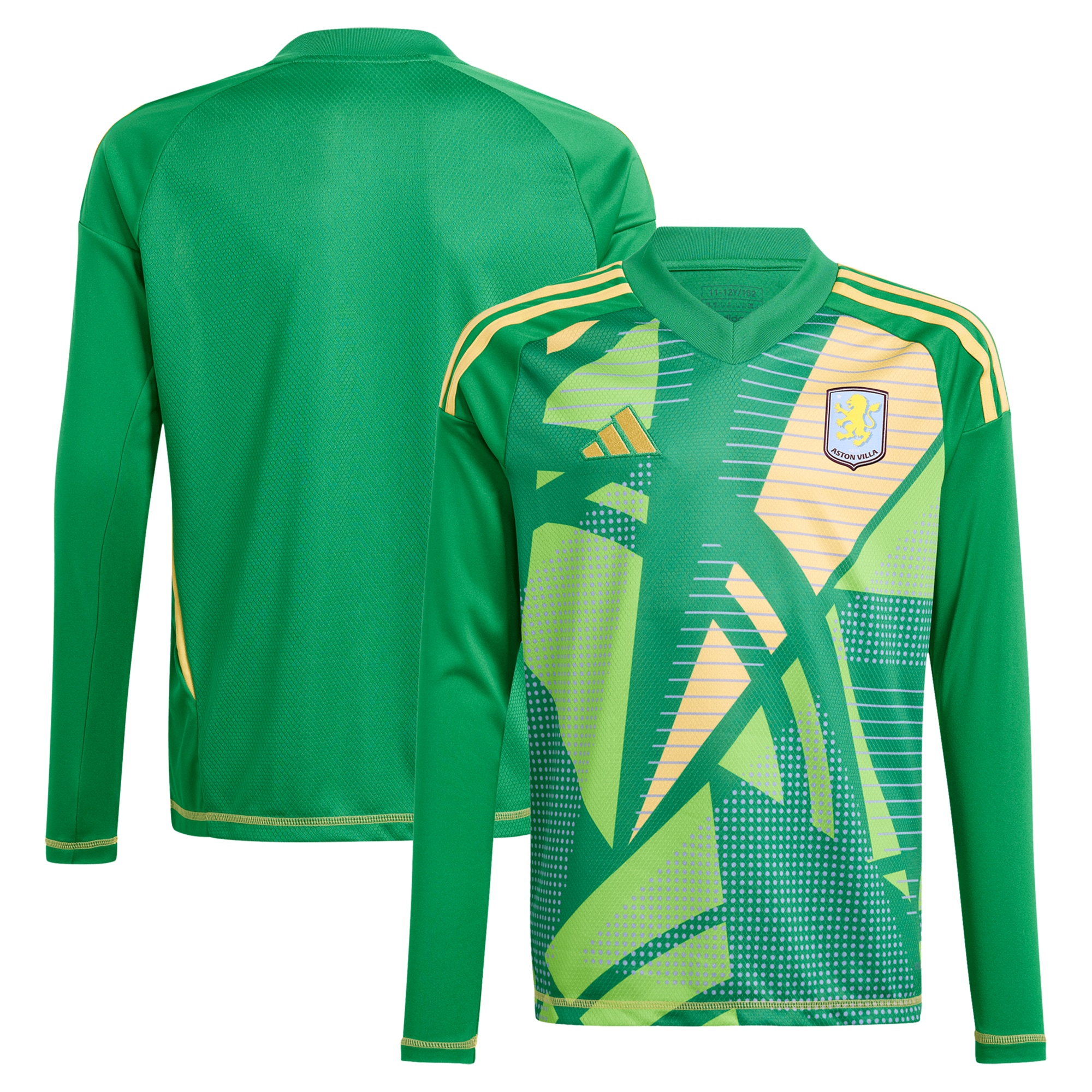 aston villa adidas goalkeeper shirt 2024-25 – long sleeve – kids – 201964011 with custom printing Collection - Aston Villa Fan Shop Official Gear