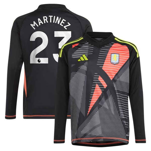 aston villa adidas goalkeeper shirt 2024-25 – long sleeve – kids with martinez 23 printing – 202029325 Collection - Aston Villa Fan Shop Official Gear