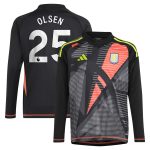 aston villa adidas goalkeeper shirt 2024-25 – long sleeve – kids with olsen 25 printing – 202029322 Collection - Aston Villa Fan Shop Official Gear