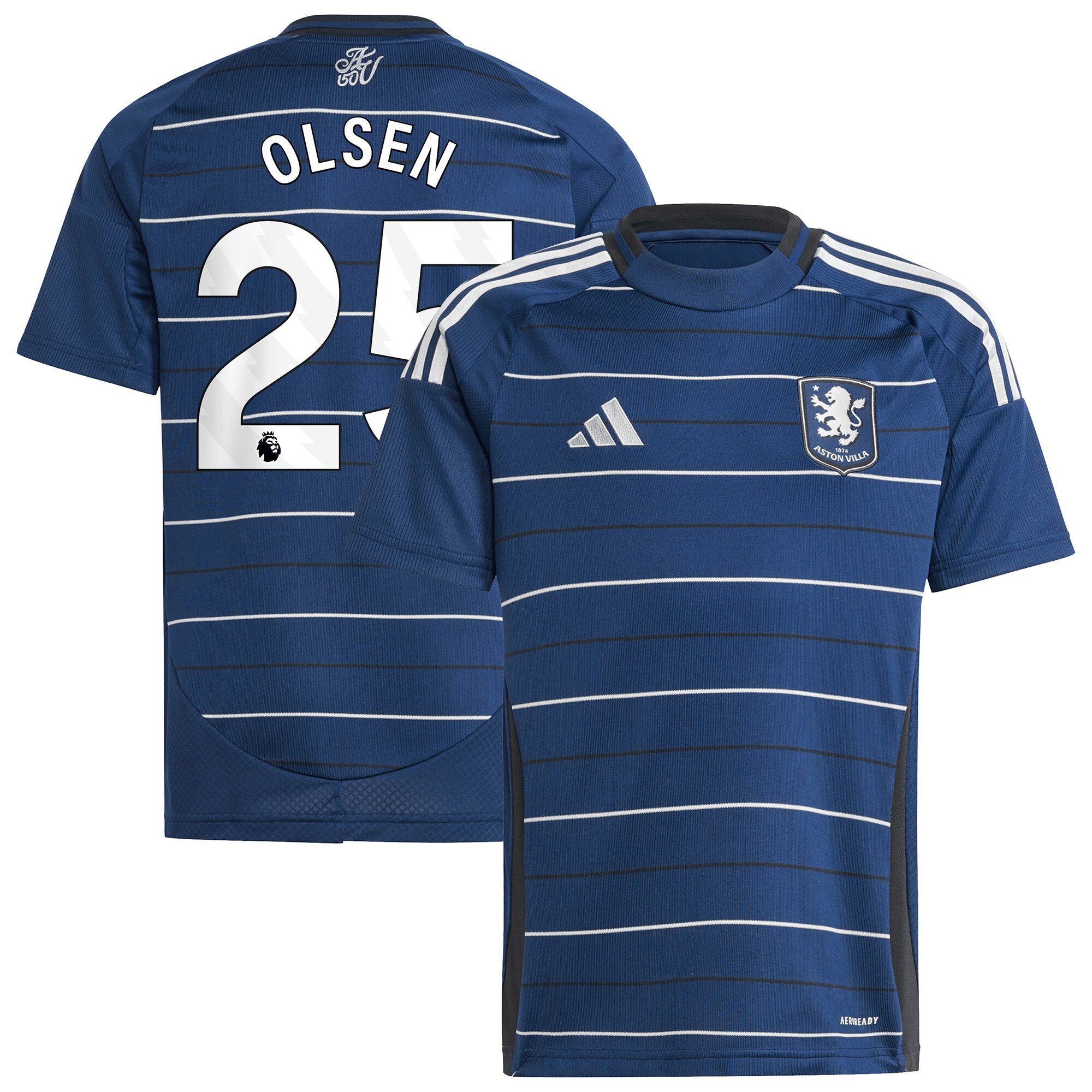 aston villa adidas goalkeeper shirt 2024-25 – long sleeve – kids with olsen 25 printing – 202030994 Collection - Aston Villa Fan Shop Official Gear