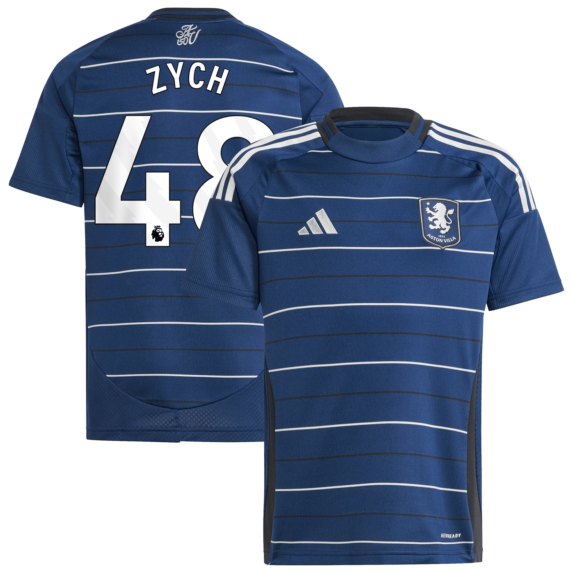 aston villa adidas goalkeeper shirt 2024-25 – long sleeve – kids with zych 48 printing – 202153095 Collection - Aston Villa Fan Shop Official Gear