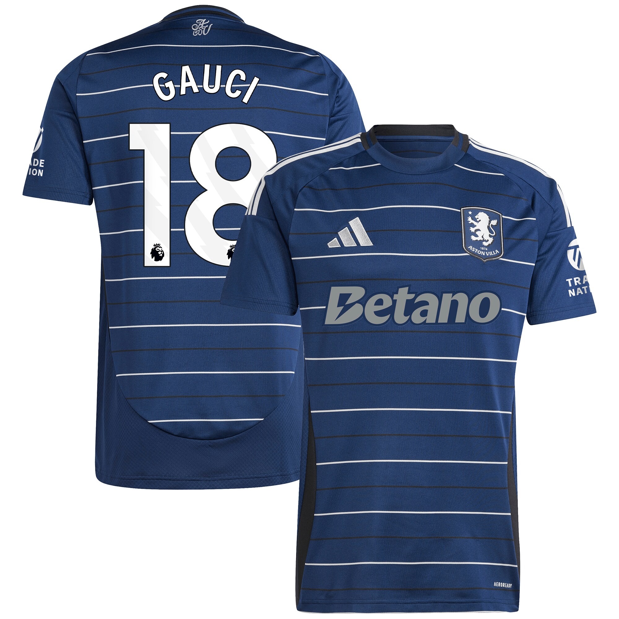 aston villa adidas goalkeeper shirt 2024-25 – long sleeve with gauci 18 printing – 202030972 Collection - Aston Villa Fan Shop Official Gear