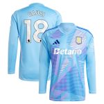 aston villa adidas goalkeeper shirt 2024-25 – long sleeve with gauci 18 printing – 202030982 Collection - Aston Villa Fan Shop Official Gear