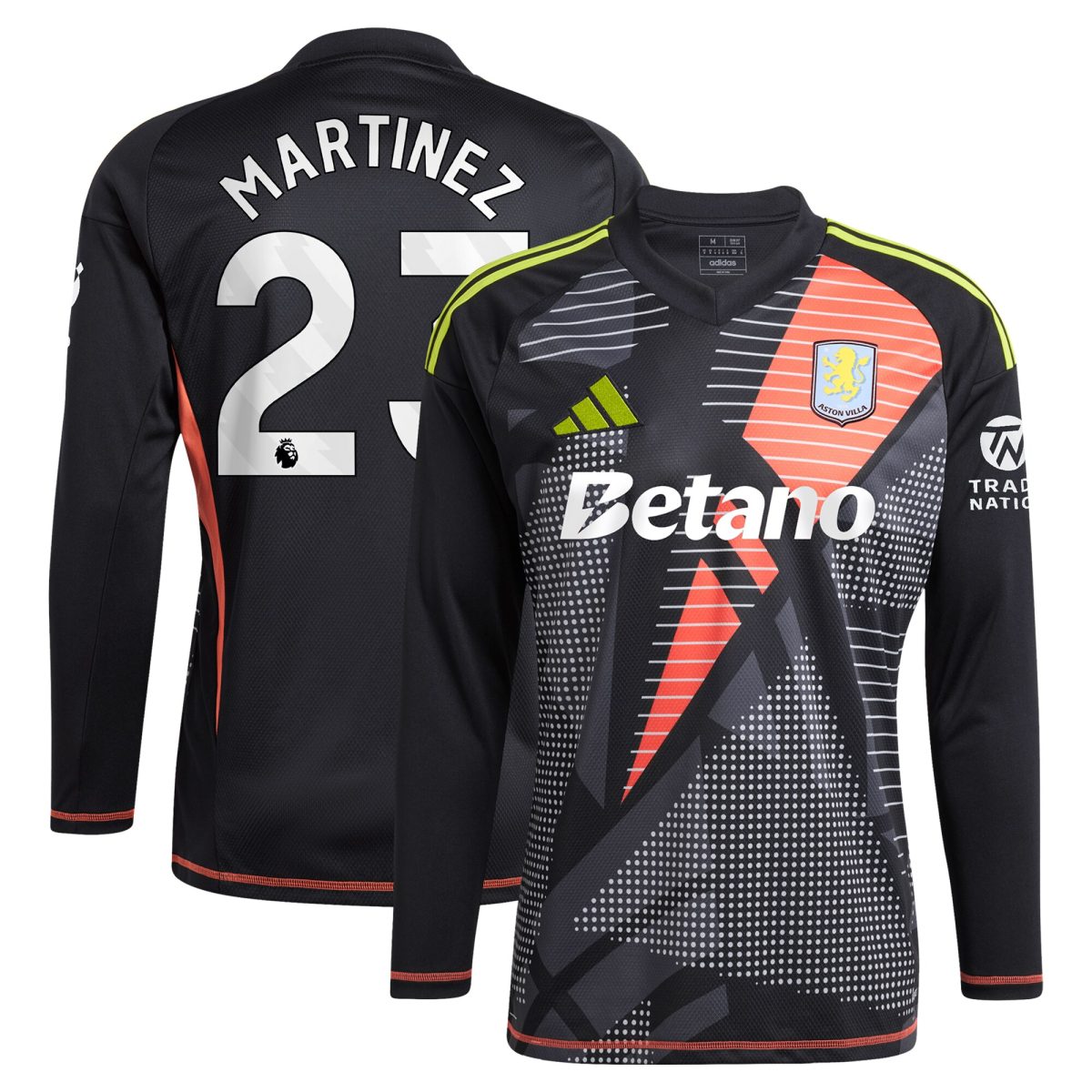 aston villa adidas goalkeeper shirt 2024-25 – long sleeve with martinez 23 printing – 202028938 Collection - Aston Villa Fan Shop Official Gear