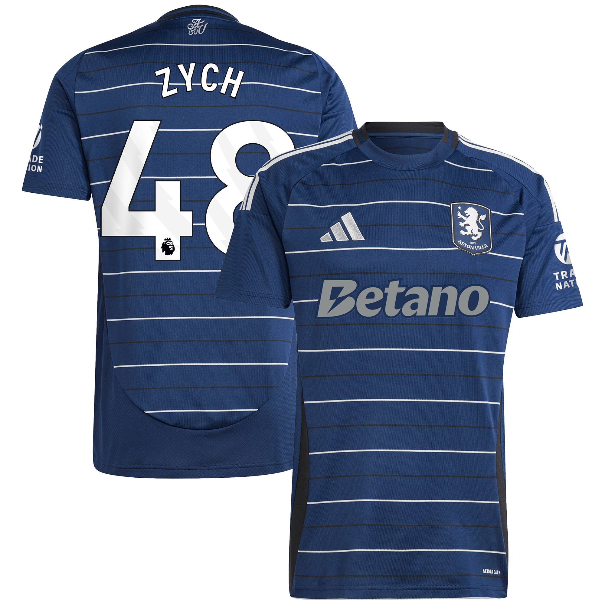 aston villa adidas goalkeeper shirt 2024-25 – long sleeve with zych 48 printing – 202153093 Collection - Aston Villa Fan Shop Official Gear