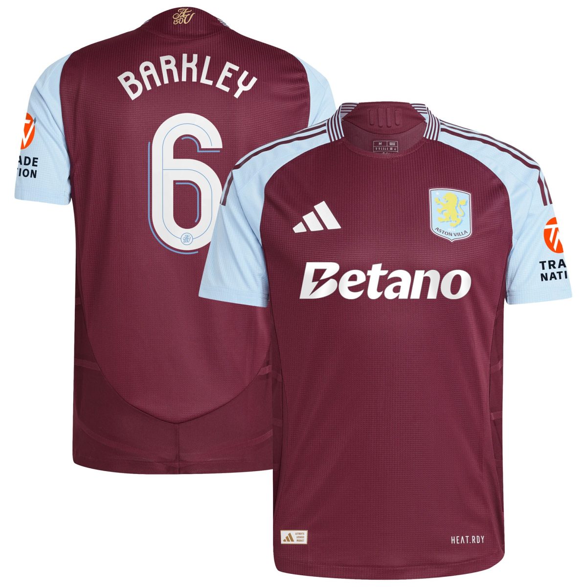 aston villa adidas home authentic shirt 2024-25 with barkley 6 cup printing Collection - Aston Villa Fan Shop Official Gear