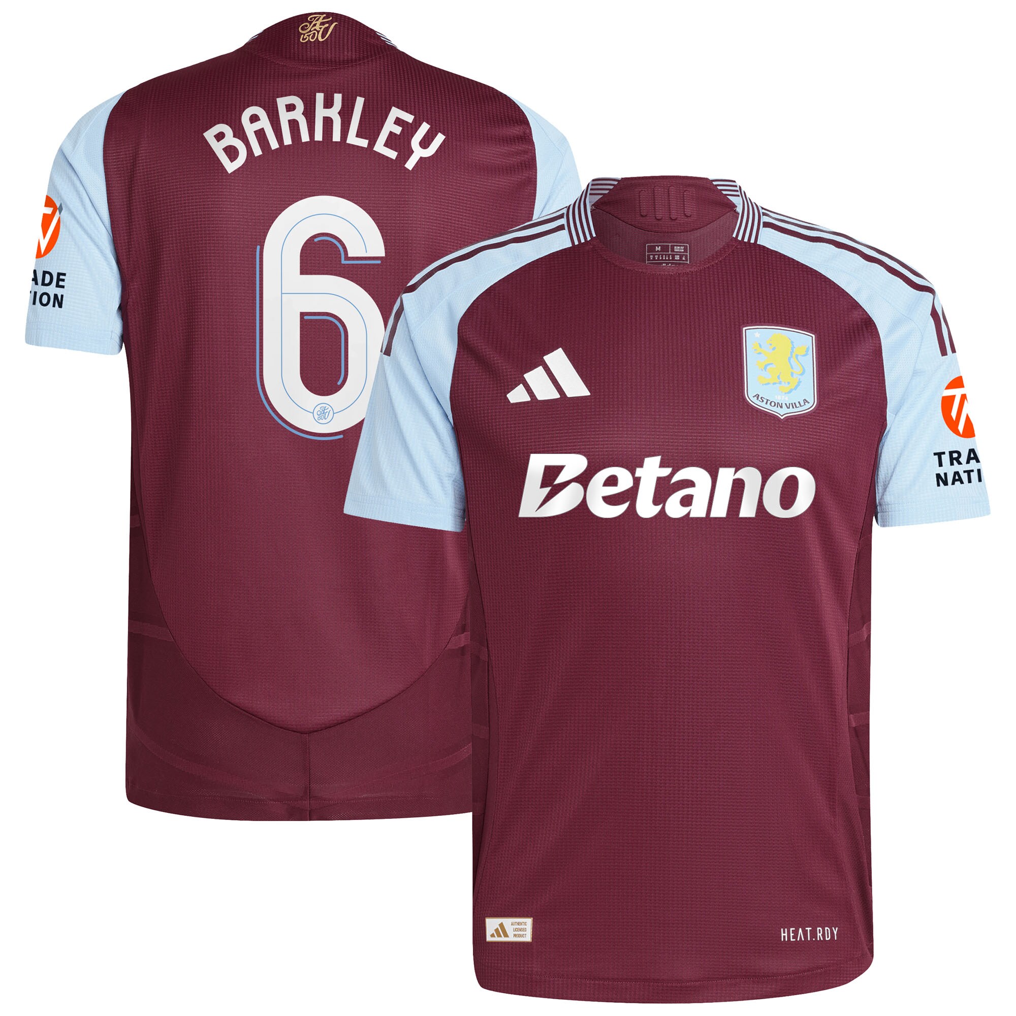 aston villa adidas home authentic shirt 2024-25 with barkley 6 cup printing Collection - Aston Villa Fan Shop Official Gear