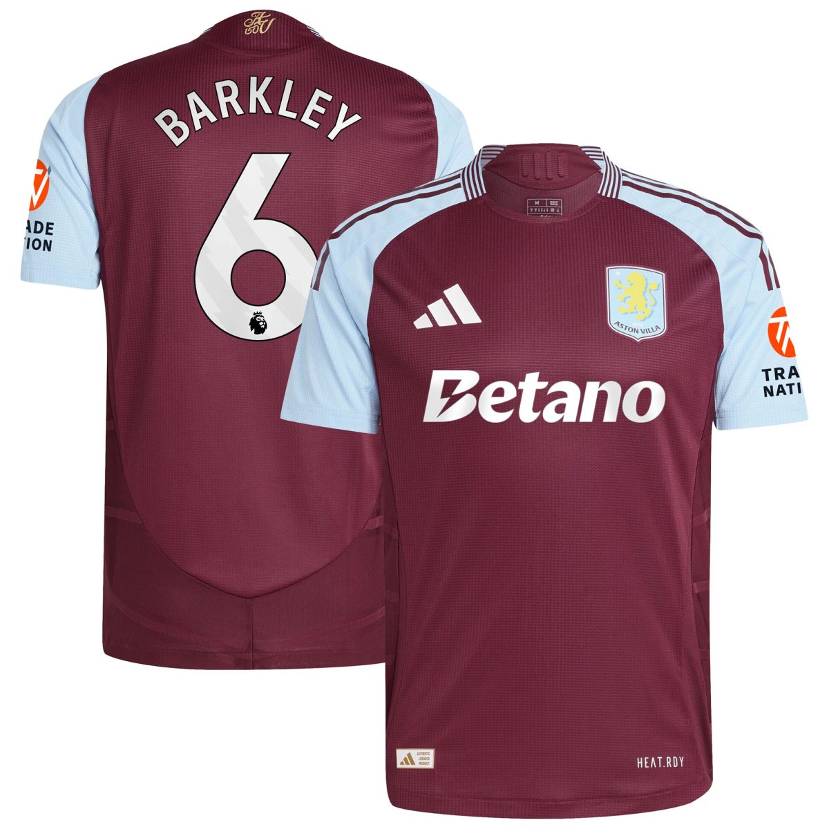 aston villa adidas home authentic shirt 2024-25 with barkley 6 printing Collection - Aston Villa Fan Shop Official Gear