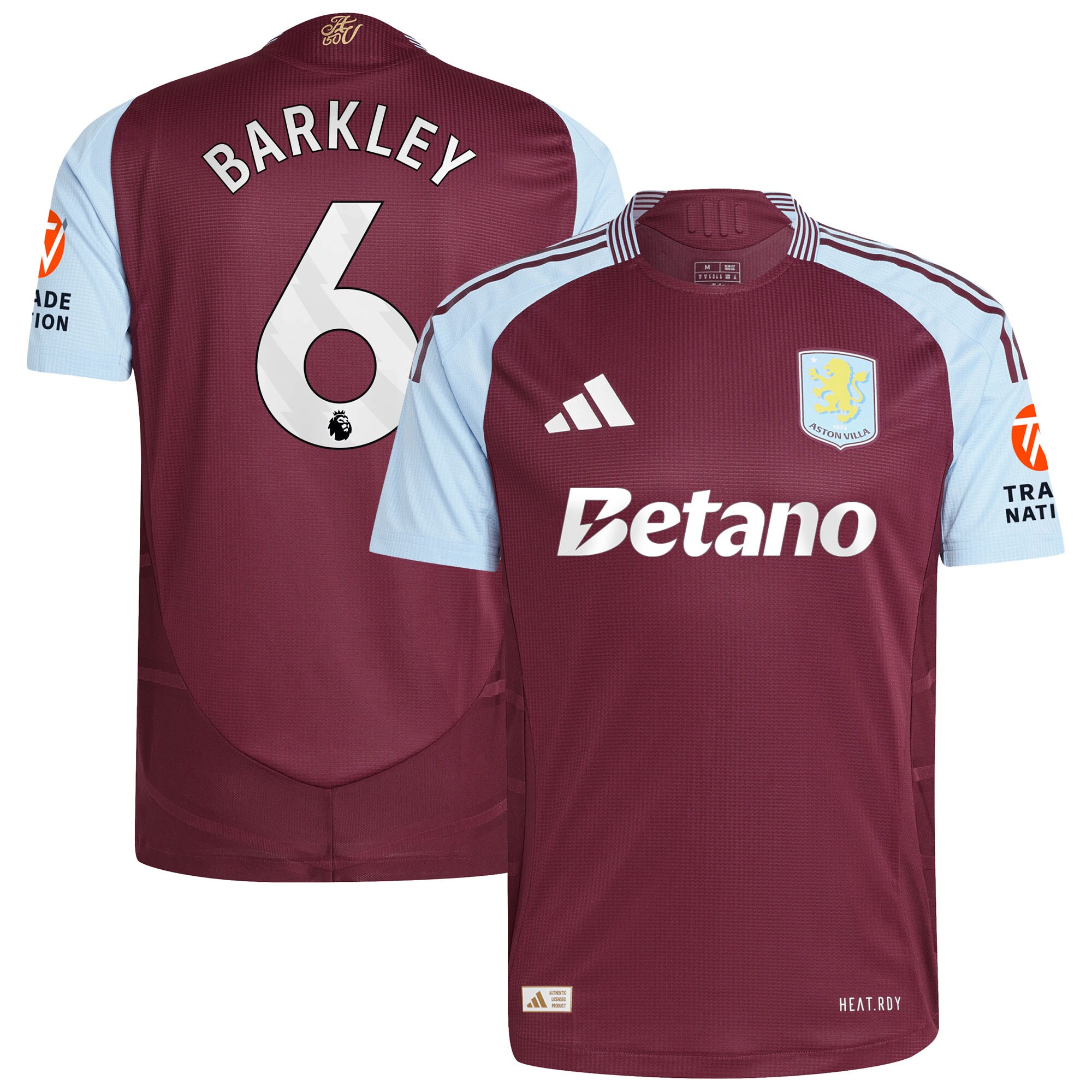 aston villa adidas home authentic shirt 2024-25 with barkley 6 printing Collection - Aston Villa Fan Shop Official Gear