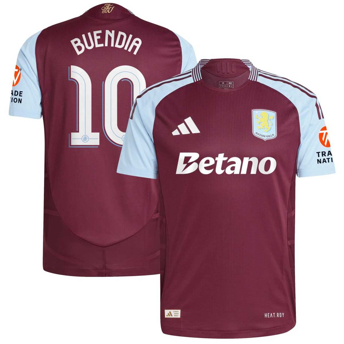 aston villa adidas home authentic shirt 2024-25 with buendia 10 cup printing Collection - Aston Villa Fan Shop Official Gear