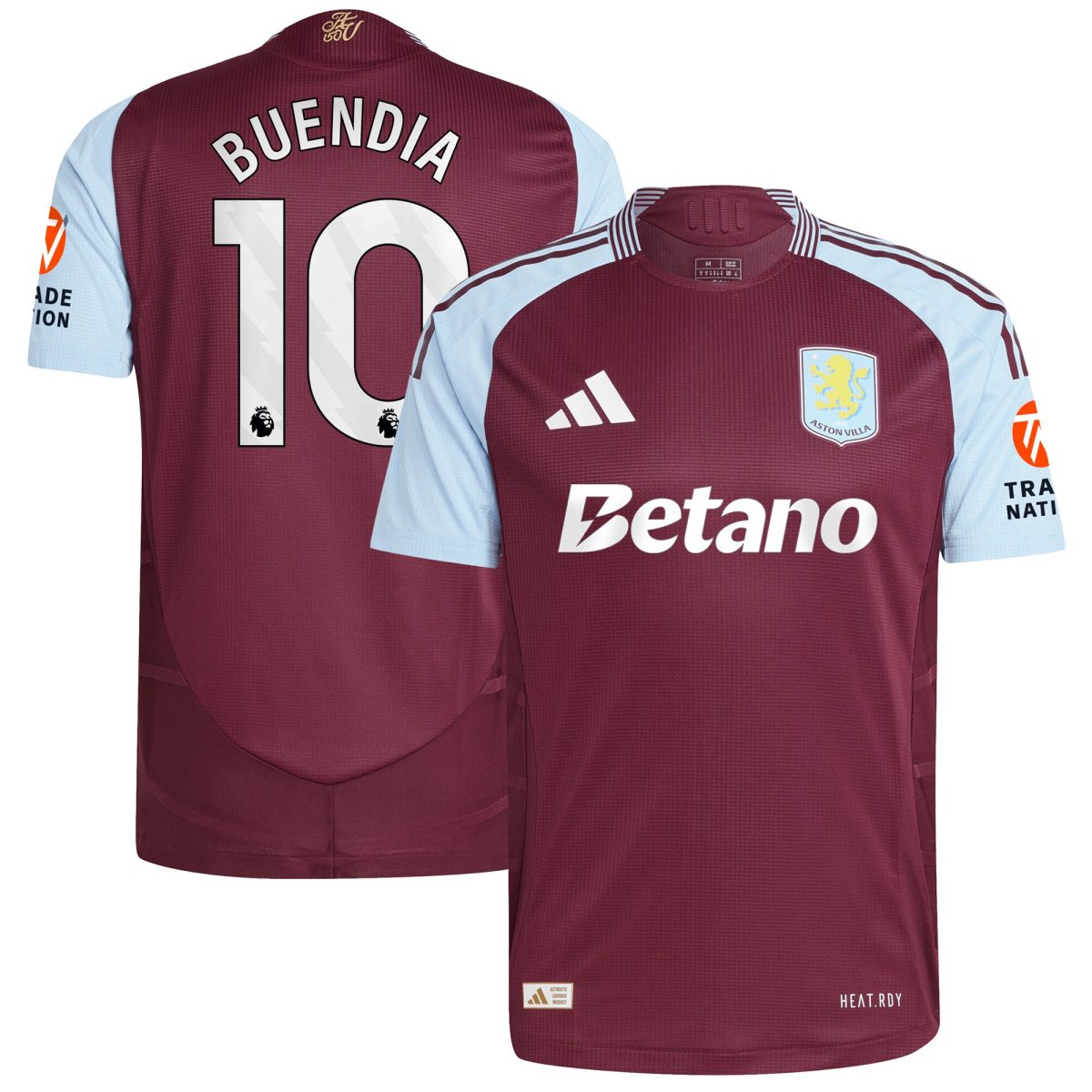 aston villa adidas home authentic shirt 2024-25 with buendia 10 printing Collection - Aston Villa Fan Shop Official Gear