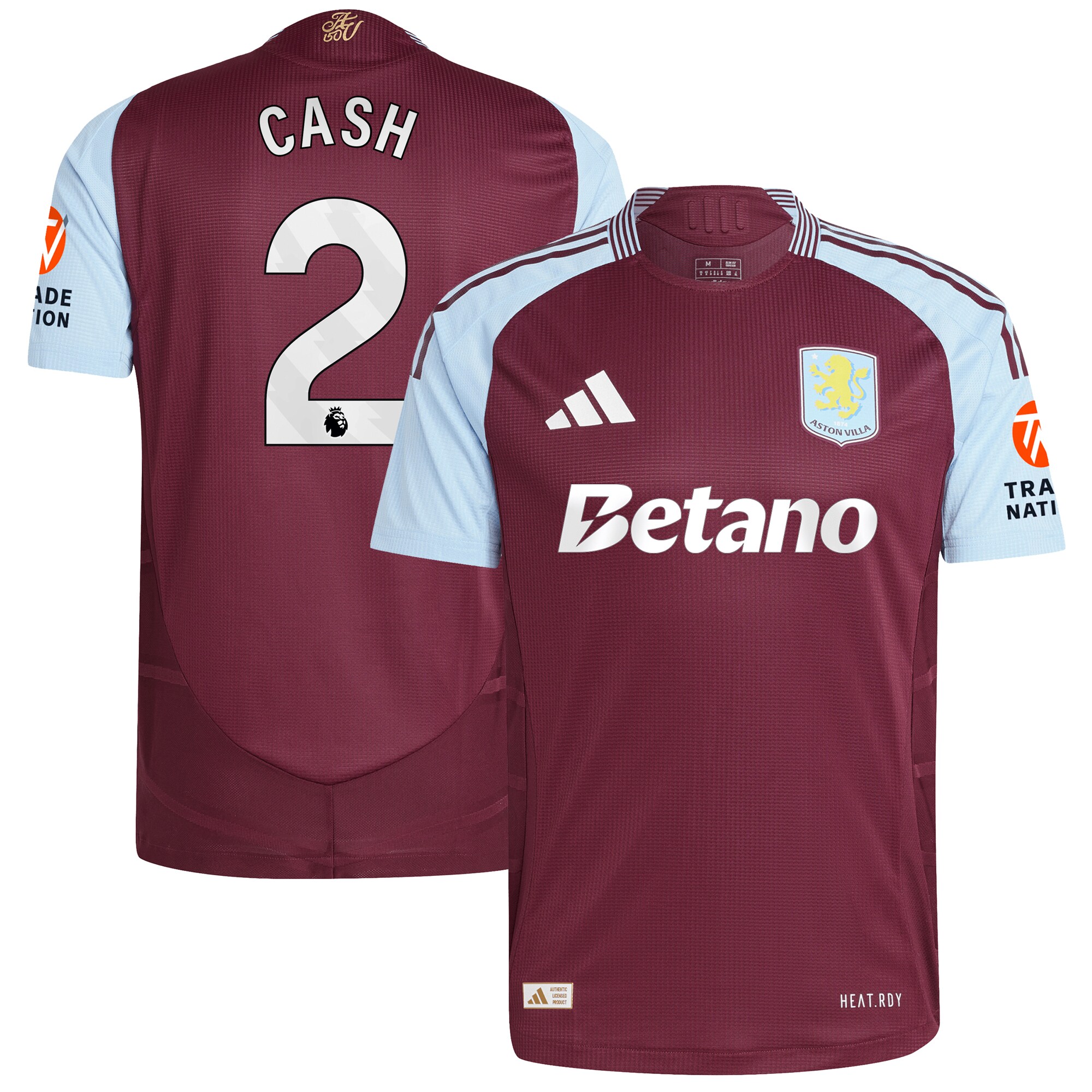 aston villa adidas home authentic shirt 2024-25 with cash 2 printing Collection - Aston Villa Fan Shop Official Gear