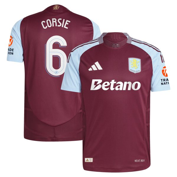aston villa adidas home authentic shirt 2024-25 with corsie 6 cup printing Collection - Aston Villa Fan Shop Official Gear