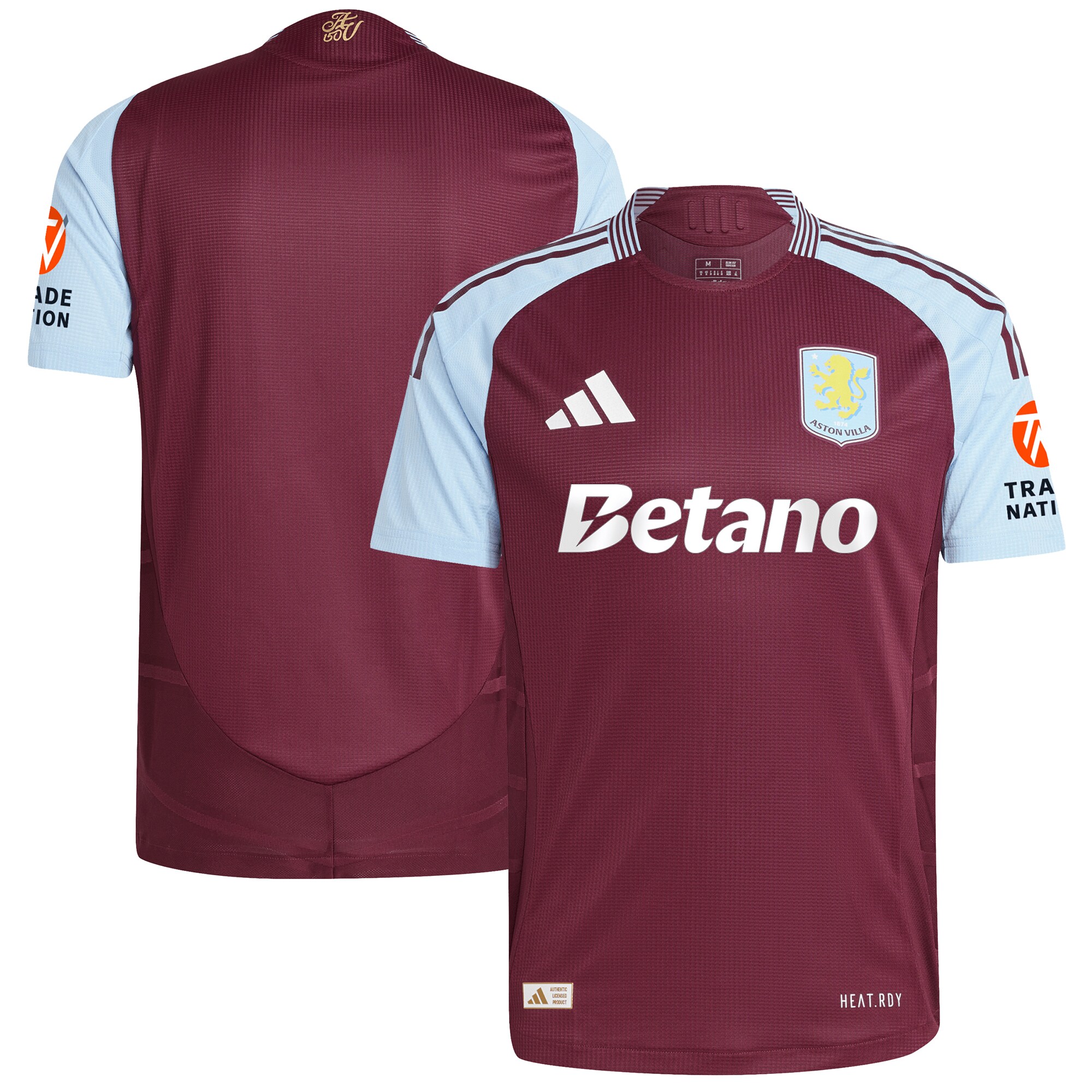 aston villa adidas home authentic shirt 2024-25 with custom printing Collection - Aston Villa Fan Shop Official Gear