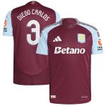aston villa adidas home authentic shirt 2024-25 with diego carlos 3 cup printing Collection - Aston Villa Fan Shop Official Gear